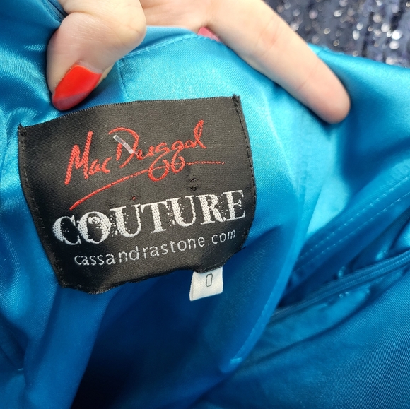 MacDuggal One Shoulder Prom Dress - Picture 3 of 4